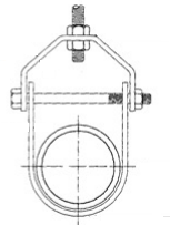 Стандарт УЛ струбцины стальной трубы вешалки Клевис регулируемым покрытый цинком